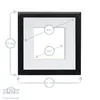 Nicola Spring 4 x 4 3D Shadow Box Bilderrahmen - Craft Produktbild-Vorschau 4