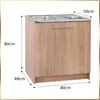 Stamar | Mobile da cucina, Sonoma - rovere - 80 cm - Anteprima dell’immagine prodotto 16