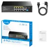 CUDY 8-Port Gigabit PoE+ Switch with 2 Uplink Ports 120W Anteprima dell’immagine prodotto 2