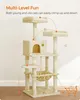 FEANDREA Arbre à chat, arbre à chat 143 cm, 2 plates-formes Voir les images du produit 3