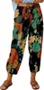 ASKSA Damen 7/8 Drucken Lange Hose Leinenhose Sommerhose Produktbild-Vorschau 1