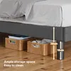 Underneath a bed, showing storage baskets and dimensions. Anteprima dell’immagine prodotto