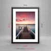 Gerahmtes Poster - Schwarzer Rahmen - Brücke Rosa Himmel - Produktbild-Vorschau 5