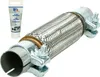 ECD Germany Universal Flexrohr mit 2 Schellen, 45x200 mm, Produktbild-Vorschau 1