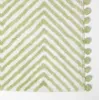 HOMESCAPES Badteppich grün mit Zickzack-Muster - Badematte Produktbild-Vorschau 2