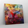 Wanduhr - Quadrat - Glasuhr - Abstraktion modern - 40x40cm Produktbild-Vorschau 4
