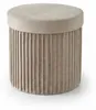 Relaxdays Pouf in velluto, pouf con vano portaoggetti, Anteprima dell’immagine prodotto 7