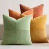 EMEMA Kissenbezug Kordsamt 4er Set Herbst Patchwork Produktbild-Vorschau 1