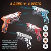 Set di laser tag blaster, confezione da 4, ABS resistente, Anteprima dell’immagine prodotto 3