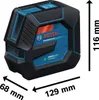 Laser à ligne GLL 20-22 G, trépied de chantier BT 150 Voir les images du produit 14