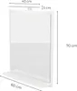 Specchio da Bagno con Mensola Bianco 70x60 cm con Anteprima dell’immagine prodotto 2