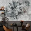 Muralo Selbstklebende Fototapete BLUMEN Beton Optik Vintage Produktbild-Vorschau 4