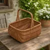 Panier en osier de style hollandais, tissé à la main avec Voir les images du produit 2