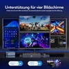 A mini PC setup with multiple monitors displaying various content, showcasing its multi-display capabilities. Náhľad obrázku produktu