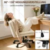 Drehstuhl Bürostuhl aus Samt, Schminkstuhl ohne Armlehnen, Produktbild-Vorschau 8