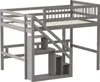 OKWISH Lit Superposé 140x200 cm - Escalier avec Rangement - Voir les images du produit 10