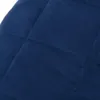 A close-up view of a quilted blue fabric, likely a weighted blanket. Anteprima dell’immagine prodotto