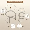 Yaheetech Couchtisch 2er Set, runder Beistelltisch Set, Produktbild-Vorschau 9