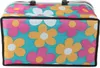 A close-up, front view of a shopping or picnic basket with a floral pattern. Náhled obrázku produktu