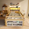 Łóżko wielofunkcyjne 90x200 cm z drewna sosnowego, łóżko Podgląd zdjęcia produktu 2