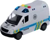Auto Polícia dodávka 15cm plastová na zotrvačník na batérie Náhľad obrázku produktu 4