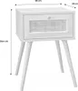 sweeek - 2er-Set Nachttische mit Holzlook und Rohrgeflecht Produktbild-Vorschau 9