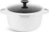 A white pot with a glass lid and black handle, with the brand name EDENBERG visible on the front. Anteprima dell’immagine prodotto