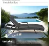 Chaise longue en rotin et aluminium Océane - noir Voir les images du produit 4