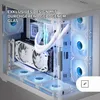 Mars Gaming MCFUSION, Midi Tower, PC, Weiß, ATX, micro ATX, Produktbild-Vorschau 2