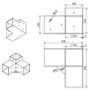 SOTECH Pfostenverbinder-Set 100 x 100 mm schwarz – 4x Produktbild-Vorschau 7