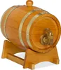 A wooden barrel with a spigot on a wooden stand. Náhled obrázku produktu