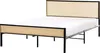 BELIANI Bett Schwarz Metall mit Lattenrost 140x200 cm Hohes Produktbild-Vorschau 1