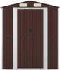 vidaXL Geräteschuppen Dunkelbraun 192x108x223 cm Verzinkter Produktbild-Vorschau 3