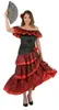 Czerwono-czarny kostium tancerki flamenco dla kobiet Small Podgląd zdjęcia produktu 3