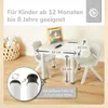 Bieco Kindertisch Groß Eisgrau 62x 62x 52 cm | Kinder Tisch Produktbild-Vorschau 4