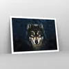 Poster - Poster ohne Rahmen - Wolf Dunkel Grafik - 100x70 Produktbild-Vorschau 7