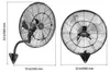 VEVOR 95 W priemyselný nástenný ventilátor 56 cm, 7 m/s, Náhľad obrázku produktu 8