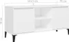 vidaXL TV-Schrank mit Metallbeinen Weiß 103,5x35x50 cm Produktbild-Vorschau 7