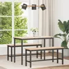 vidaXL Esstisch Natur 110 x 55 x 75 cm Massives Kiefernholz Produktbild-Vorschau 2