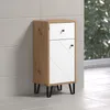 trendteam Touch Bad Standschrank Weiß/Eiche Nachbildung, Produktbild-Vorschau 4