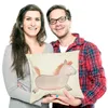 Mr. & Mrs. Panda Deko Kissen Pferd Springen - Vintage - Produktbild-Vorschau 3