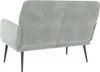vidaXL Lavica svetlosivá 108x79x79 cm Velvet Náhľad obrázku produktu 5