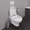 A modern bathroom with a wall-mounted toilet. Produktbild-Vorschau