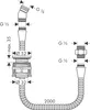hansgrohe Wannenrand-Brausehalter mit Schlauch 2000mm Produktbild-Vorschau 2