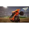 A monster truck performing a stunt in a stadium. Produktbild-Vorschau