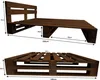 Lermowood Palettenbett M2 160 x 200 cm mit Kopfteil und 2 Produktbild-Vorschau 3