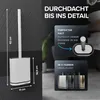 Silikon Toiletbürste | Weiss | Toiletbürste mit Ventilation Produktbild-Vorschau 8