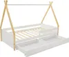 Tipi-Bett 90 x 190 cm mit Schubladen - Kiefernholz und MDF Produktbild-Vorschau 6