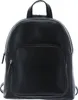 A black leather backpack is shown against a white background. Produktbild-Vorschau