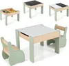Kindertisch mit 2 Stühlen aus Holz, Kindermöbel Set, Kinder Produktbild-Vorschau 1